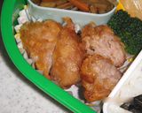 お弁当に♡フライパンで豚重ね唐揚げ♡作り方5写真