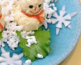 クリスマスにいかが？スノーマンのサラダ作り方3写真