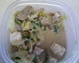 野菜炒めの残りで簡単おじや作り方1写真