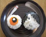 鬼太郎おにぎり　キャラ弁　ランチプレート作り方5写真