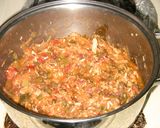 野菜たっぷり☆トマト煮込み丼作り方10写真