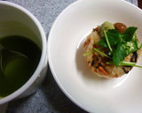 鮭とくるみ　焼きおにぎりのだし茶漬け作り方6写真