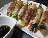 薄切り豚肉de野菜巻き作り方6写真