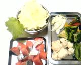 鮭のにんにく醤油バター　カフェ飯風　作り方1写真