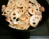 シャキシャキれんこんと鶏肉炒め作り方4写真
