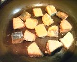 鮭のにんにく醤油バター　カフェ飯風　作り方5写真