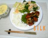 鮭のにんにく醤油バター　カフェ飯風　作り方9写真