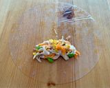 味噌バターソースの生春巻き作り方4写真