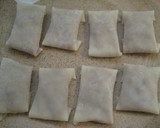 残った餃子の皮で★簡単　ねぎかつお餃子作り方3写真