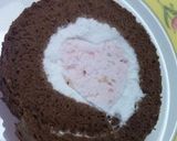 ハート in ロールケーキ作り方13写真