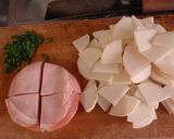 大根とハムの甘酢和え作り方1写真