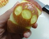 りんごの飾り切り★アンパンマン作り方4写真