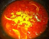 揚げパスタ　あんかけトマトカレーソース作り方3写真