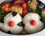 おむすびまんとこむすびまんのキャラ弁作り方4写真