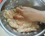 ふんわりヘルシー♡鶏肉おからハンバーグ作り方3写真
