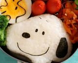 キャラ弁☆スヌーピーとチャーリーブラウン作り方3写真