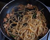鶏の胸肉とほうれんそうのパスタ作り方4写真