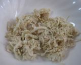 チーズ＆酒かす入り切干大根のくずし豆腐煮作り方1写真