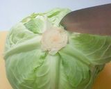 母直伝！必要分だけのキャベツの葉のむき方作り方1写真