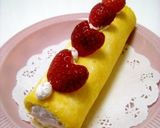 * ルクエで簡単 ❤ 苺ロールケーキ♪作り方8写真