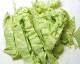 ノンオイルでキャベツの卵とじ作り方1写真