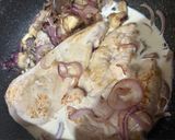 鶏肉粒マスタードの生クリーム煮作り方7写真