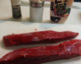 ニンニクポン酢でサッパリと♪牛肉のたたき作り方3写真