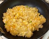 【簡単昼食】残りご飯でエビ風味チャーハン作り方3写真