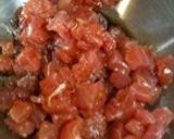 簡単なのに激ウマ！マグロでユッケ作り方3写真