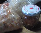 卵かけご飯＋鮭フレークおにぎり作り方4写真