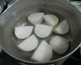青じそ香るカブと鶏肉の治部煮作り方3写真