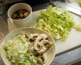 キャベツのカレー炒飯作り方1写真