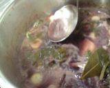 本格的☆牛肉とレバーの赤ワイン煮込み☆作り方5写真