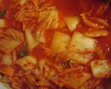 ♡鶏だし＆豚ミンチの　激辛！キムチ鍋♡　作り方3写真