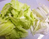 白菜の鮭入り卵あんかけ 中華風作り方1写真