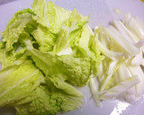 白菜の鮭入り卵あんかけ　中華風作り方1写真