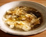 ふわふわ卵ともずくの中華風スープ作り方5写真