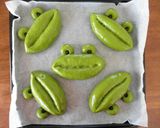 かえるの抹茶&甘納豆☆パン作り方8写真