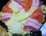 簡単☆贅沢☆餅チーズとトマトのお好み焼き作り方4写真