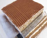胡桃とコーヒーのティラミス風チーズケーキ作り方15写真