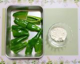 簡単夏の夕飯ピーマンの天ぷら！大根おろし付作り方1写真