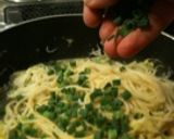 キャベツとしらす干しのパスタ。作り方3写真