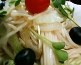 ♣冷麦(そうめん)サラダ 青ジソ風味作り方5写真