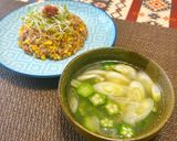 梅おかかで食べる♪納豆チャーハン作り方8写真