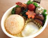 女の子とちょうちょ弁当作り方4写真