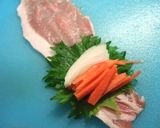 野菜肉巻きフライ：お弁当おかず作り方2写真