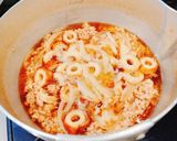 簡単鶏挽肉と竹輪の親子丼♬作り方2写真