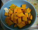 簡単☆10分でパンプキンスープ作り方1写真