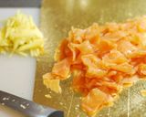 スモークサーモンと海苔の和風パスタ作り方3写真