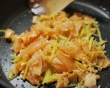 スモークサーモンと海苔の和風パスタ作り方5写真